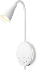 SANKEDOU LED Wall Mounted Reading Light, Book Light for Reading in Bed with Touch Control, 5 Dimmable, USB Output, Night Light & Timers…