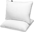 Jicuse Bed Pillows Queen Size Set of 2, Hotel Quality Queen Pillows 2 Pack for Sleeping with Soft Down Alternative Filling, Gusseted Beddin…