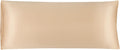 uxcell Body Pillow Cover 20x48 Inch Champagne Silky Satin Body Pillowcases for Hair and Skin Luxury Cooling Soft Smooth Washable