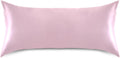 Pink Color Pillow Covers Silk Pillowcase for Hair and Skin Breathable Smooth Soft Satin Pillowcase King Size Pillow Case for Hot Sleepers…