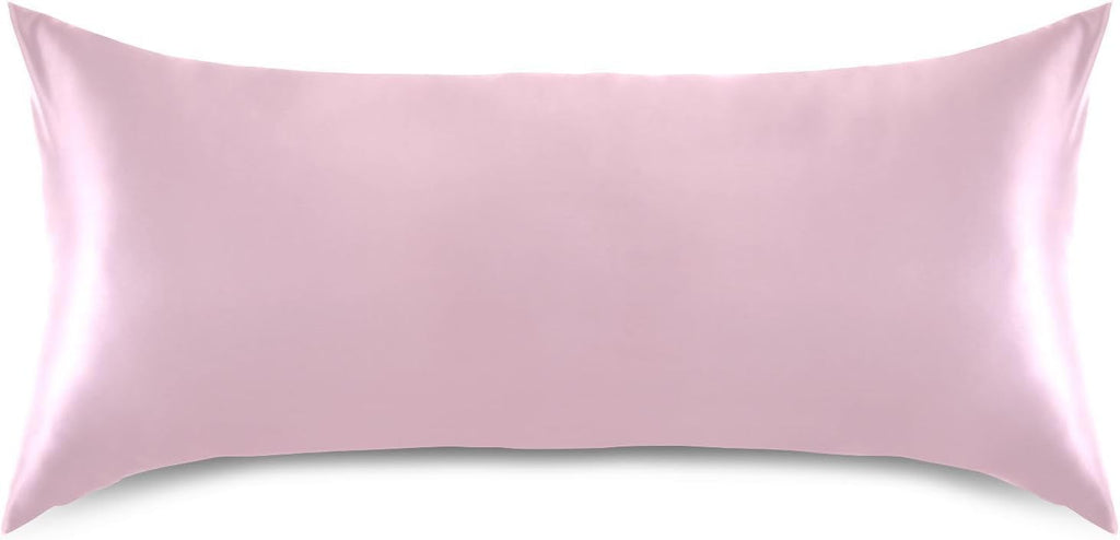 Pink Color Pillow Covers Silk Pillowcase for Hair and Skin Breathable Smooth Soft Satin Pillowcase Standard Size Pillow Case for Hot…