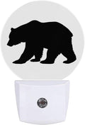 Black Bear Night Light Plug Into Wall Auto Led Sleep Round Lamp for Living Room Hallway Stairs