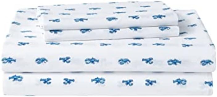 Nautica Twin Sheet Set, Crisp & Tailored Cooling Sheets with a Smooth Cotton Percale Lightweight Feel - Bed Sheets with Matching Pillowcase…