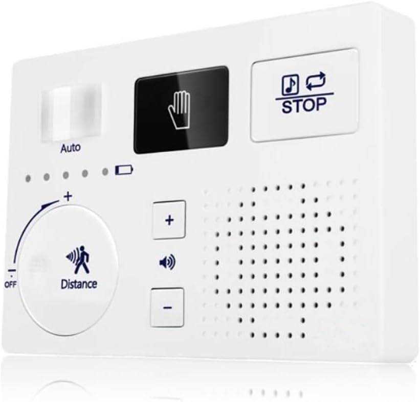 KiaoTime Bathroom White Noise Machine for Bathroom Privacy Motion Activated, Bathroom Noise Blocker - Sound Machine of Running Water…