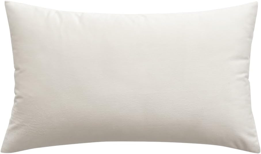 Miulee Velvet Pillow Cover Soft Luxury Decorative Throw Pillow Cover Single Rectangle Cushion Case for Couch Sofa Bedroom Car Decor,12x20 I…
