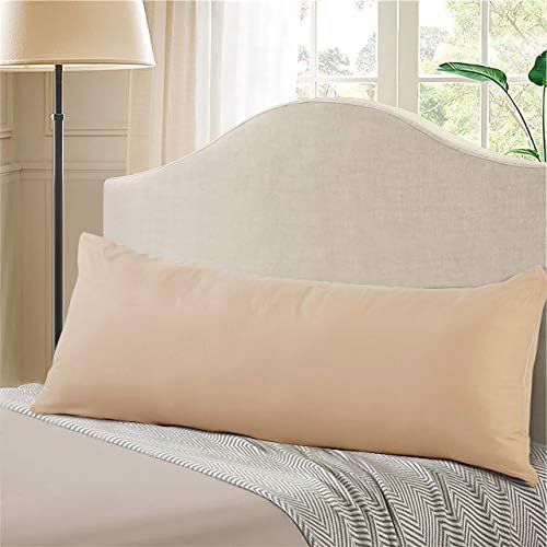 EVOLIVE Body Pillow Cover 21"x54", Ultra Soft Microfiber Pillowcase with Hidden Zipper, Breathable, Machine Washable, for Pregnancy &…