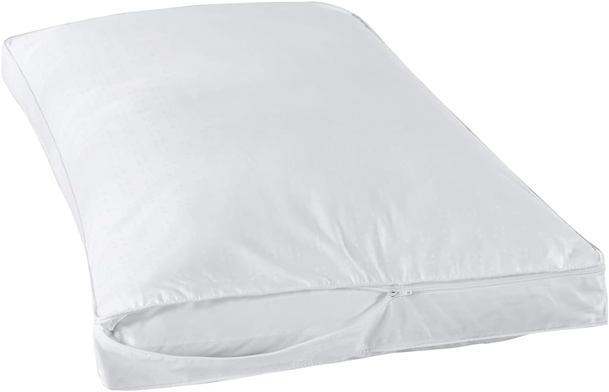 STONECREST Gusseted Pillow Protector - 1 PC, Zipper Premium Pillow Encasement Covers(400tc Dot Jacquard, Standard)