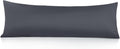 Leeden Body Pillow Cover, 100% Cotton, 800 Thread Count Pillowcase, Soft Breathable Long Pillow Case for Adults, Envelope Closure (Grey,21"…