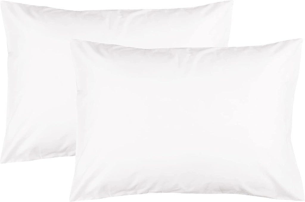 FEATHER & STITCH NEW YORK 100% Cotton 2 Piece King Pillow Cases, 300TC Ultra-Soft Pillowcases with Envelope Closure, Wrinkle- Fade- Stain…