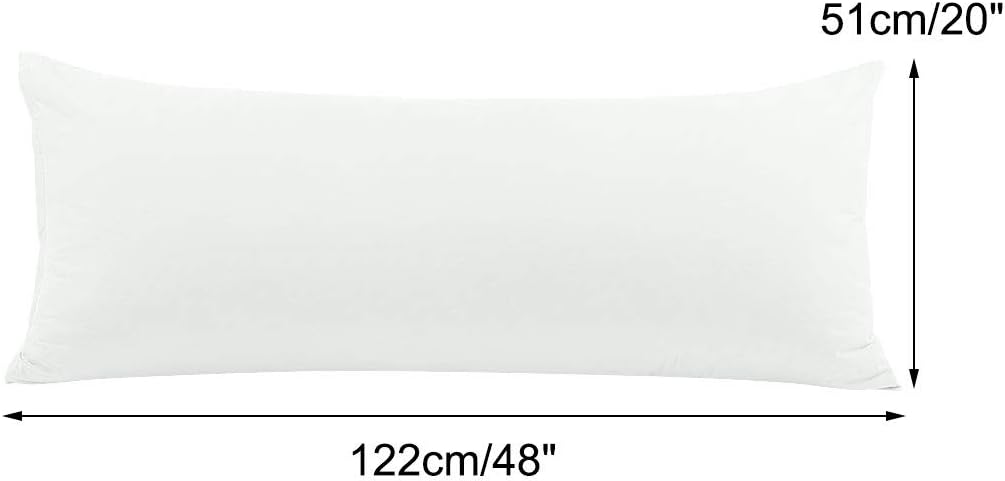PiccoCasa Body Pillow Pillowcase with Zipper Closure, 110 GSM Brushed Microfiber Body Pillow Cover, Soft Long Pillow Cases for Body Pillows…