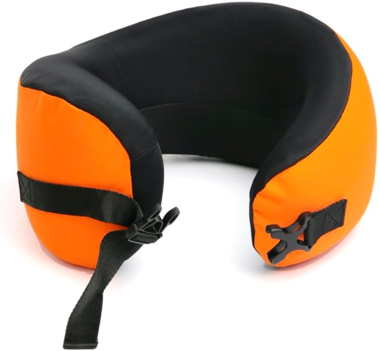 C CUSHION LAB Travel Pillow, Award-Winning Patented Ergonomic Design for Chin & Neck Support Memory Foam Neck Pillow, Compact Airplane…