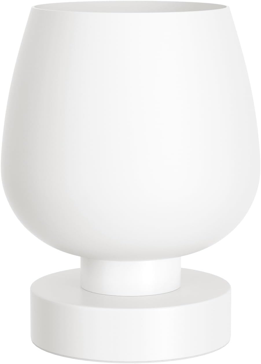 Seealle Touch Table Lamp for Nightstand - Small Bedside Lamp for Bedroom Living Room Night Stands, Desk Lamp with White Glass Shade for…