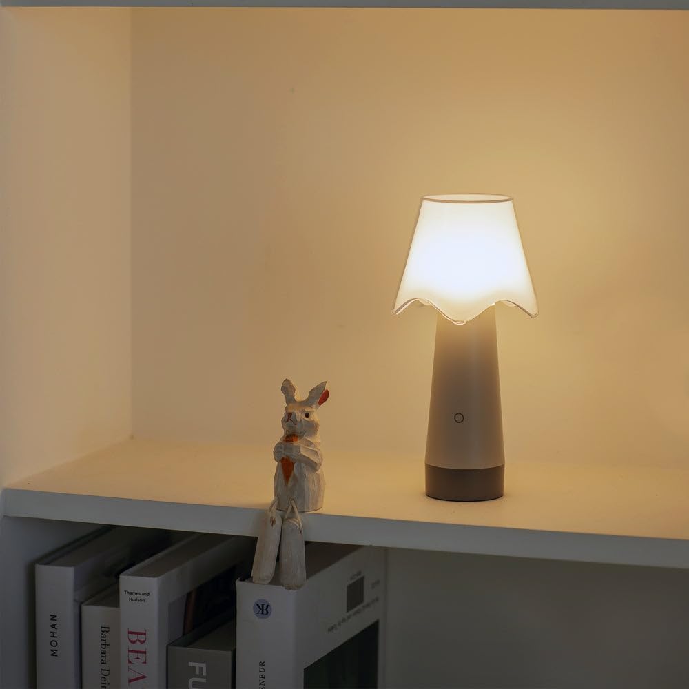 Owlpack Fungo Cordless LED Lamp with Adjustable Dimmer - Gray