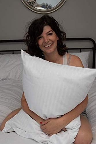 Set of 8 Pillow Protectors with Zipper Queen Size - 100% Resistant to Stains, Dust & Dirt - Washable Covers for Increased Pillow Lifespan