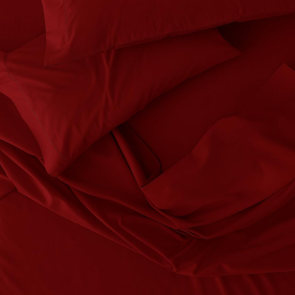 Perupima Peru Pima 285 Thread Count Percal California King Sheet Set - 100% Peruvian Pima Cotton, 4 Piece (Flat, Fitted, 2 Pillowcases) - C…