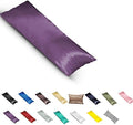 TAOSON Silky Soft Satin Body Pillow Cover Pillowcase Pillow Protector Cushion Cover with Zippers (21"x54", Purple)