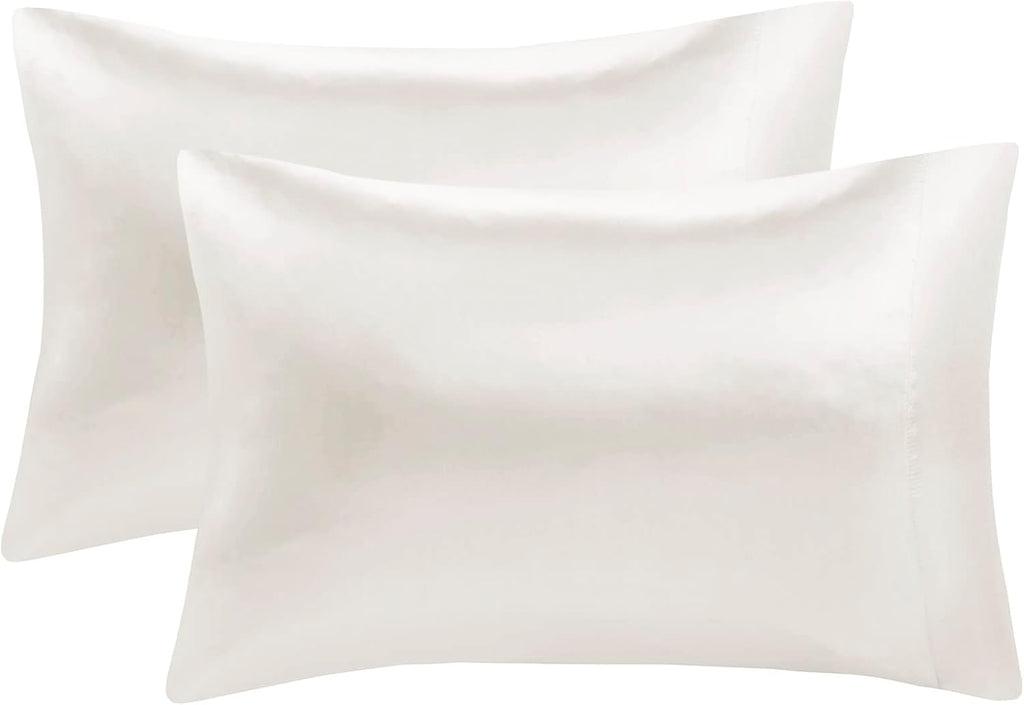 Madisonpark Madison Park Essentials Satin Sheet Set Luxury and Silky with Natural Sheen, Elastic 14" Pocket fits up to 16" Mattress, All Ar…