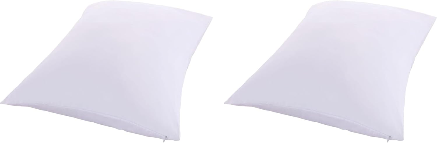 Royal Bedding 2 Pillow Protectors, Zippered Hypoallergenic Down Proof Pillow Covers, 400 Thread-Count - 100% Cotton Pillow Protector…