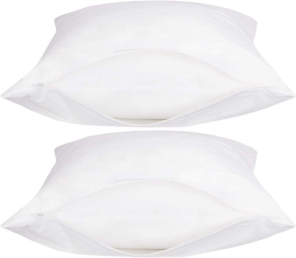 4 Pack Deluxe Zippered Vinyl Pillow Covers - Waterproof Protectors for Longer Lasting Pillows. Standard Size 20"x29". Ideal for Home…