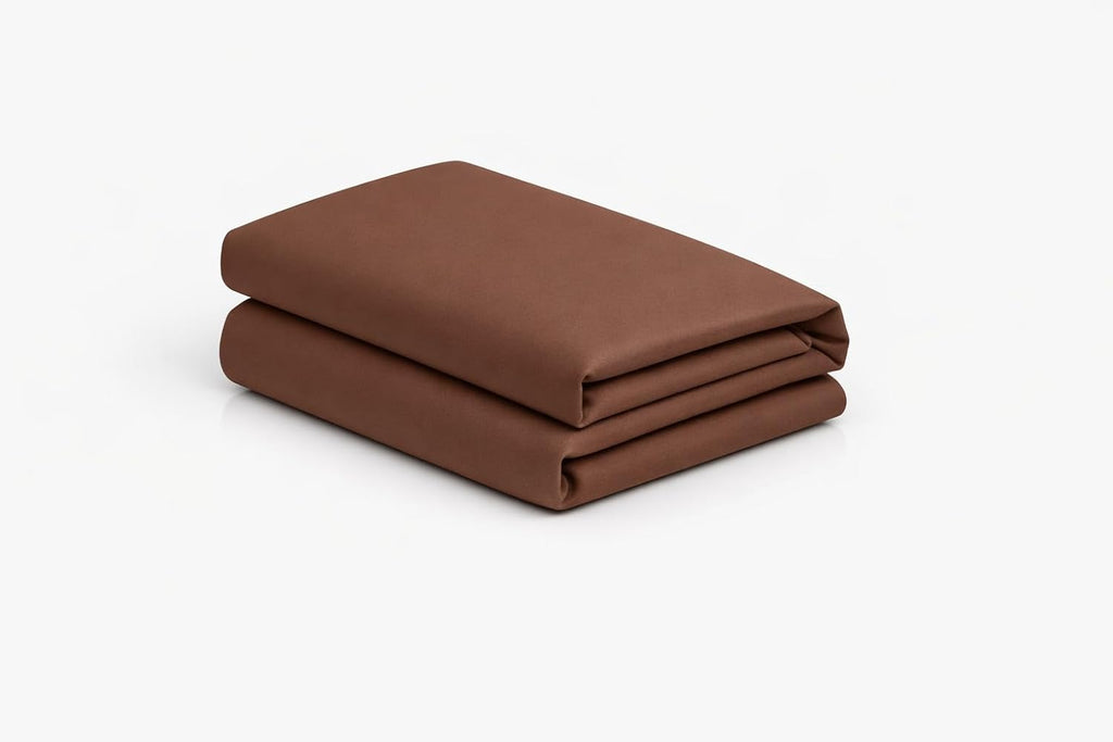 MoonRest ® Bed Wedge Cover Pillow case Protector with Easy On/Off Zipper, Breathable & Machine Washable (24" X 24" X 7", Chocolate) Cotton