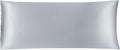 uxcell Body Pillow Cover, 20x48 Inch Silver Silky Satin Body Pillowcases for Hair and Skin, Soft Cooling Smooth Pillow Case with Envelope…