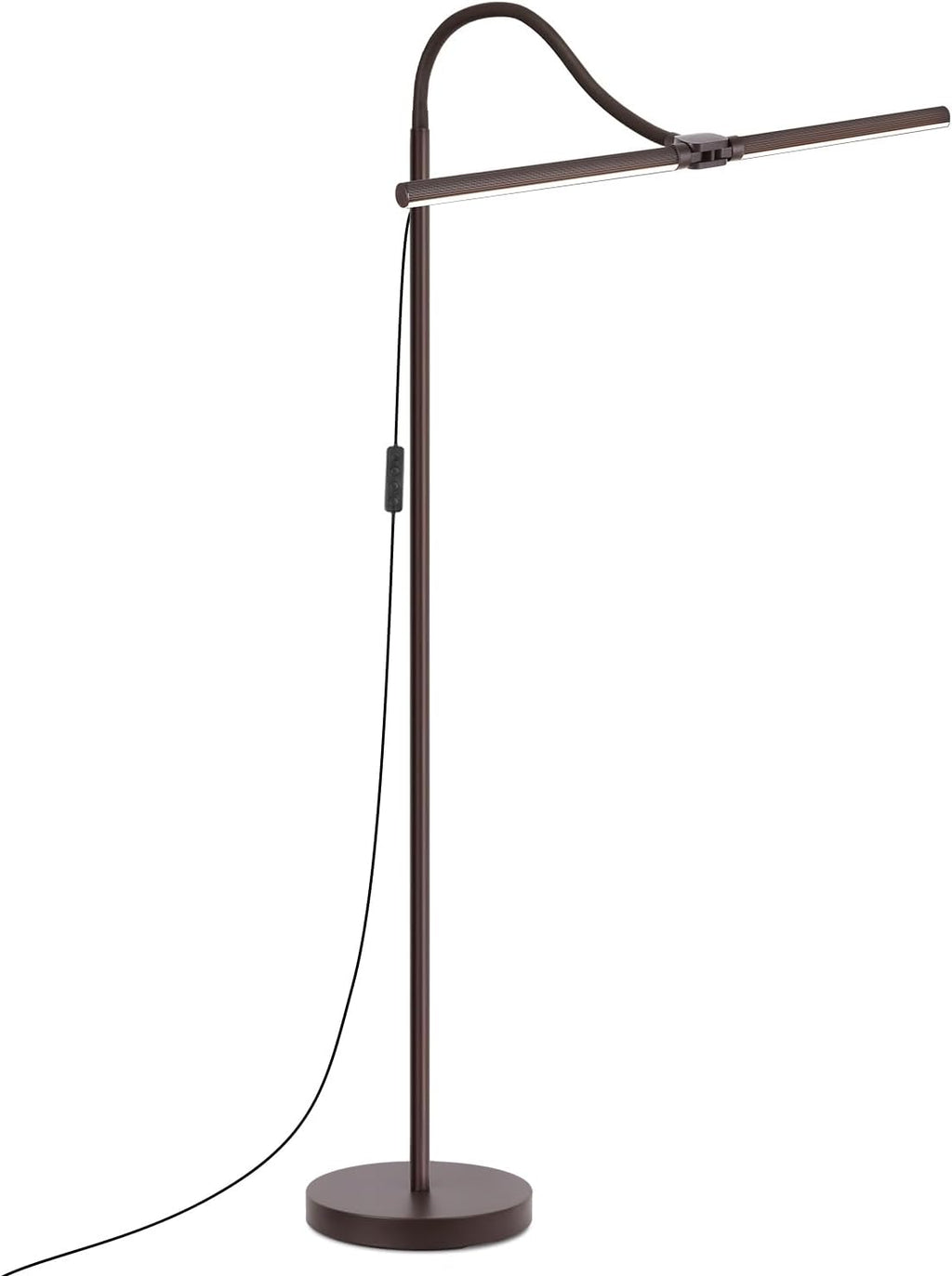 Floor Lamp, 18W/2000LM Bright LED Floor Lamp with Double Head, Adjustable Gooseneck Dimmable Craft Light for Sewing Tatoo Makeup, Eye…
