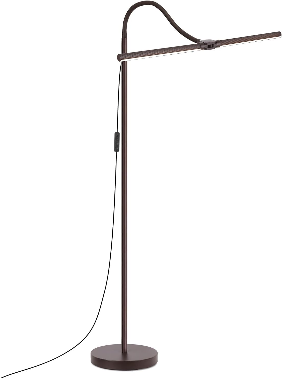 Floor Lamp, 18W/2000LM Bright LED Floor Lamp with Double Head, Adjustable Gooseneck Dimmable Craft Light for Sewing Tatoo Makeup, Eye…
