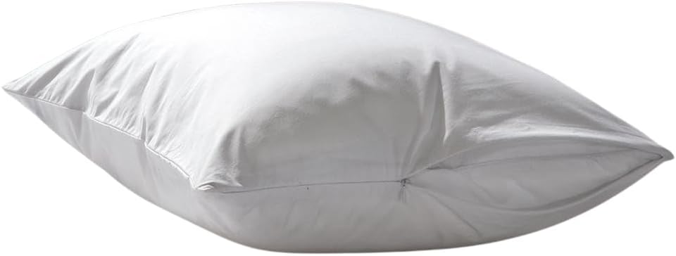 Dependable Industries Deluxe Zippered Vinyl Pillow Covers 2-Pack - 20"x29" Waterproof Protectors, Ideal for Home, Hotel, Hospital…