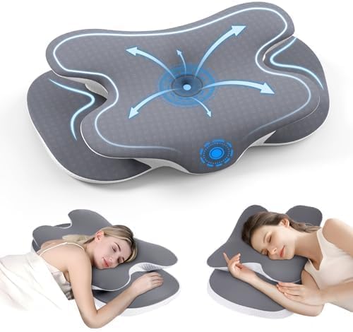 Jinxia Cervical Neck Pillow, Ergonomic Memory Foam Pillows for Neck with Breathable Pillowcase, Adjustable Contour Neck Support Pillow for…