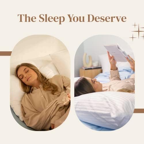 FeelAtHome 100% Cotton Pillow Protector with Zipper Waterproof Pillow Case Covers - 20x26 Inches (Pack of 4, Standard) - Noiseless…