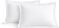 Queen Pillow Sham, Set of 2 Long Staple 100% Egyptian Cotton 20x30 Size - Pillow Protector - Cushion Cover/Case 2" Decorative Flange…