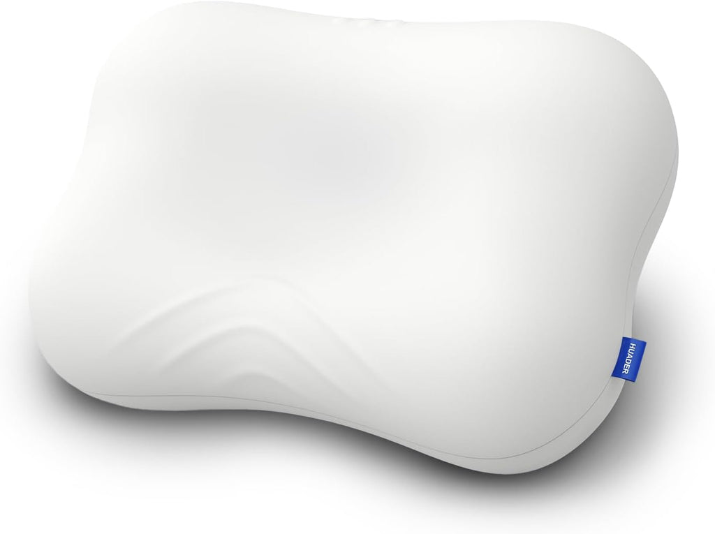 Huader Cervical Pillows for Neck, Cooling Memory Foam Hypoallergenic Pillow for Side, Back & Stomach Sleepers – Ergonomic Neck Support, fo…