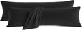 QJFabricCO Q&J Fabric Co. Body Pillow Pillowcase Set of 2, Brushed Microfiber 20x54 Pillow Cases, Soft, Wrinkle-Free, Fade-Resistant, Pillow…