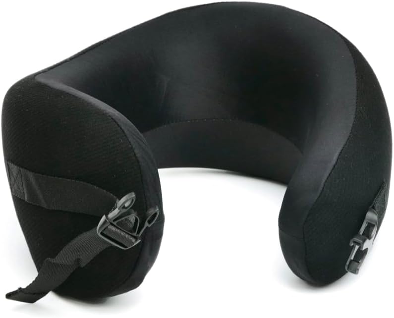 C CUSHION LAB Extra Support Travel Pillow, Award-Winning Patented Ergonomic Design for Chin & Neck Support Memory Foam Neck Pillow…