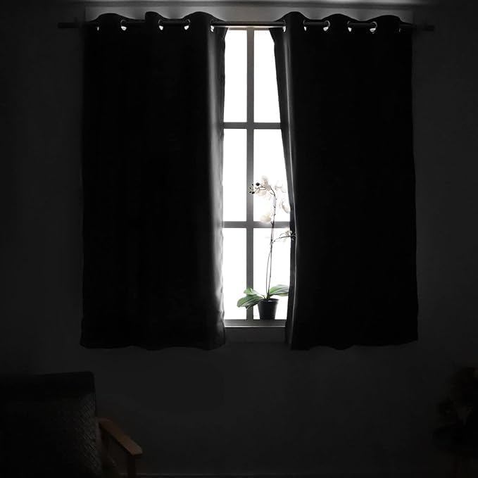 YoungsTex Olive Green Blackout Curtains 80 Inches Length for Living Room - Thermal Insulated Drapes with Grommet Room Darkening Window Trea…