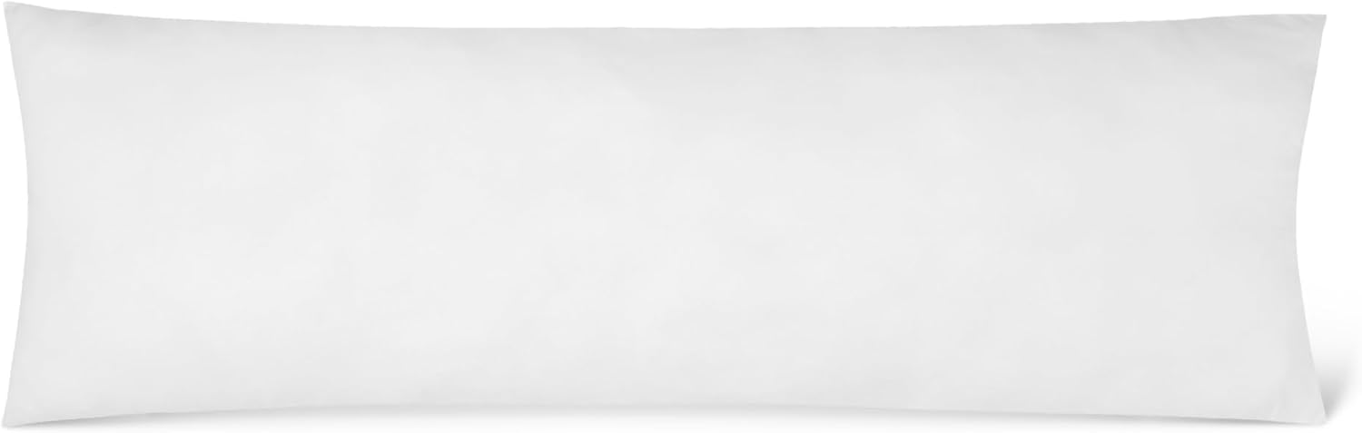 AmazonBasics Amazon Basics Soft Supportive Long Body Pillow for All Position Sleepers, Machine Washable, 20 x 54 inches, 1-Pack 54 inches W…
