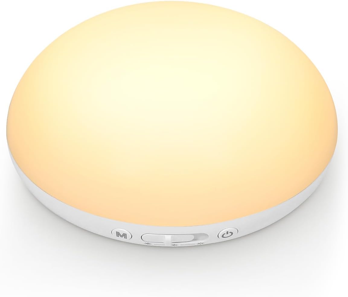 Tozing Egg Light for Nursery, Portable Baby Night Light for Breastfeeding, Rechargeable Baby Nightlight with Timer, Dimmable Battery Powere…