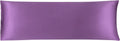 uxcell Body Pillow Cover, 20x60 Inch Purple Silky Satin Body Pillowcases for Hair and Skin, Soft Cooling Smooth Pillow Case with Envelope…