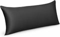Evolive Rayon derived from Bamboo Material Cooling Breathable Pillow Cover/Pillowcases (Black, 21“X54“ Body Pillow Cover) 54 inches Bamboo…
