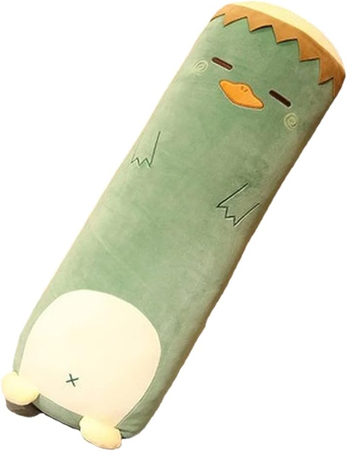 Long Plush Cute Body Pillows 33" Cuddle Stuffed Animal Shaped Bed Body Pillows Soft Cotton Plushies Doll Toy Gifts (River Boy, 33 Inch)