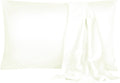 uxcell 2 Pack Silk Satin Pillowcase for Hair and Skin, Cool, Silky, Soft Breathable Pillow Cases King Size 20x36 Inch Sateen Pillowcase Pea…