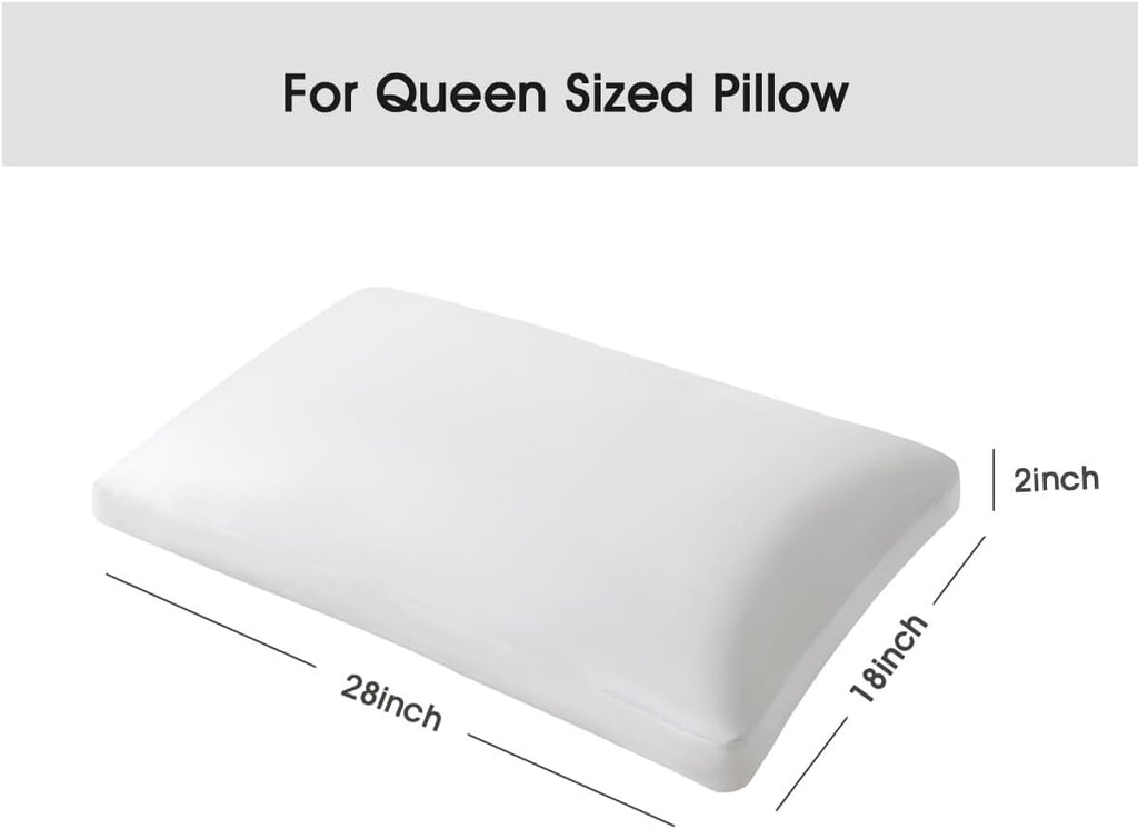 STONECREST Gusseted Pillow Protector - 1 PC, Zipper Premium Pillow Encasement Covers(400TC Tencel, Queen)