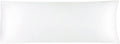 uxcell Body Pillow Cover 20x54 Inch Snow White Silky Satin Body Pillowcases for Hair and Skin Luxury Cooling Soft Smooth Washable
