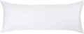 Zimasilk 100% Pure Mulberry Silk Pillowcase for Hair and Skin, with Hidden Zipper, Both Side 19 Momme Silk, 1pc (Body 20"x54", White) 2 pack…