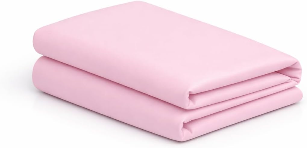 MoonRest ® Wedge Pillow Cover 100% Cotton, Zippered Wedge Pillow Case Protector, Soft, Breathable & Hypoallergenic 25x25x10” - Soft Pink Co…