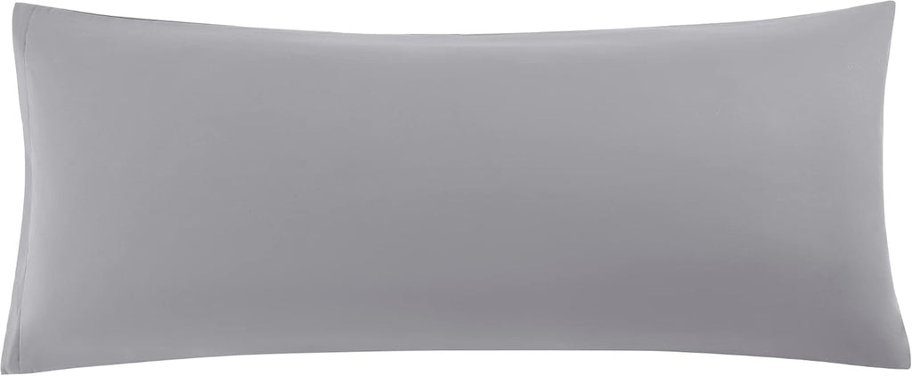 uxcell Soft Microfiber Body Pillow Cover with Zipper Closure, Long Pillow Cases for Body Pillows Weave for 90 GSM Polyester, Grey Body (20"…