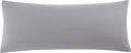 uxcell Soft Microfiber Body Pillow Cover with Zipper Closure, Long Pillow Cases for Body Pillows Weave for 90 GSM Polyester, Grey Body (20"…