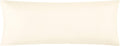 EVOLIVE Ultra Soft Microfiber Body Pillow Cover/Pillowcases 21"x54" with Hidden Zipper Closure (Ivory, 21"x54" Body Pillow Cover)