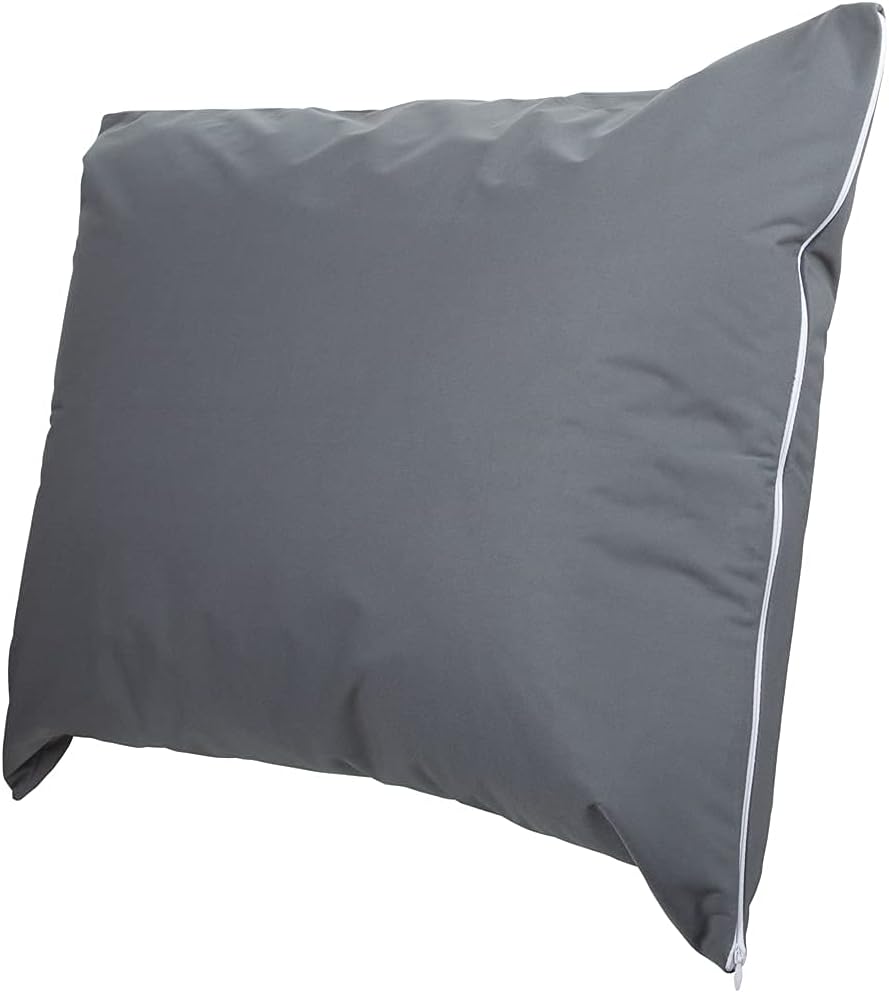 ForPro Professional Collection Premium Waterproof Pillow Protectors, Standard Size Pillow Cases with Zipper, Cool Grey, 4-Count