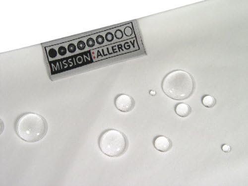 Mission: Allergy Dust Mite and Allergen Proof Pillow Encasing (Cover); Microfiber (Standard Size) 1 Count White